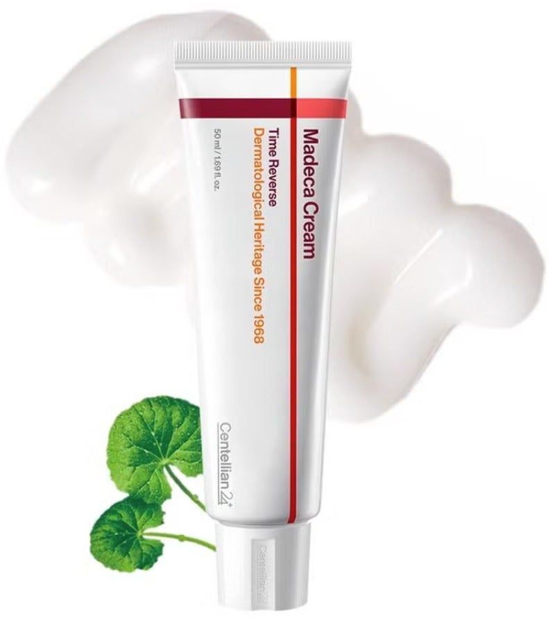 CENTELLIAN 24 Madeca Cream Time Reverse (1.69fl oz) - Advanced Fast-Absorbing & Nourishing, Hydrates, Firms & Reduces Wrinkles, Low Irritation, Korean Skin Care Centella Asiatica, Collagen - Image 1